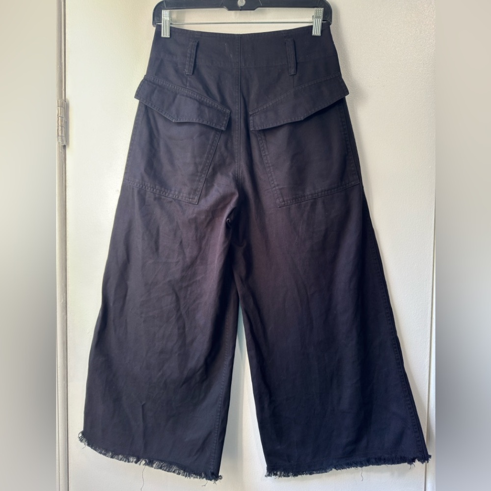 Isabel Marant Black Cropped Wide-Leg Pants - Picture 5 of 14